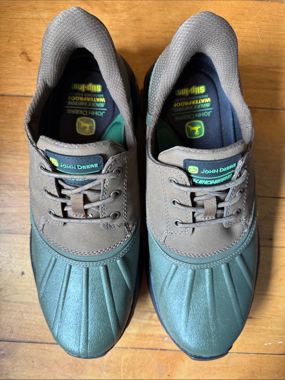 Skechers John Deere Men’s Green and Brown Waterproof Duck Boots 10.5 - Picture 5 of 7